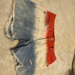 Jordache Red White and Blue Jean shorts